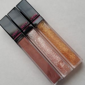 New Set of 3 Victoria's Secret Very Sexy Lip Gloss